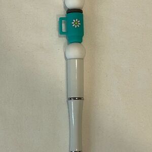 Hand Made Silicone Beaded Coffee Cup Pen